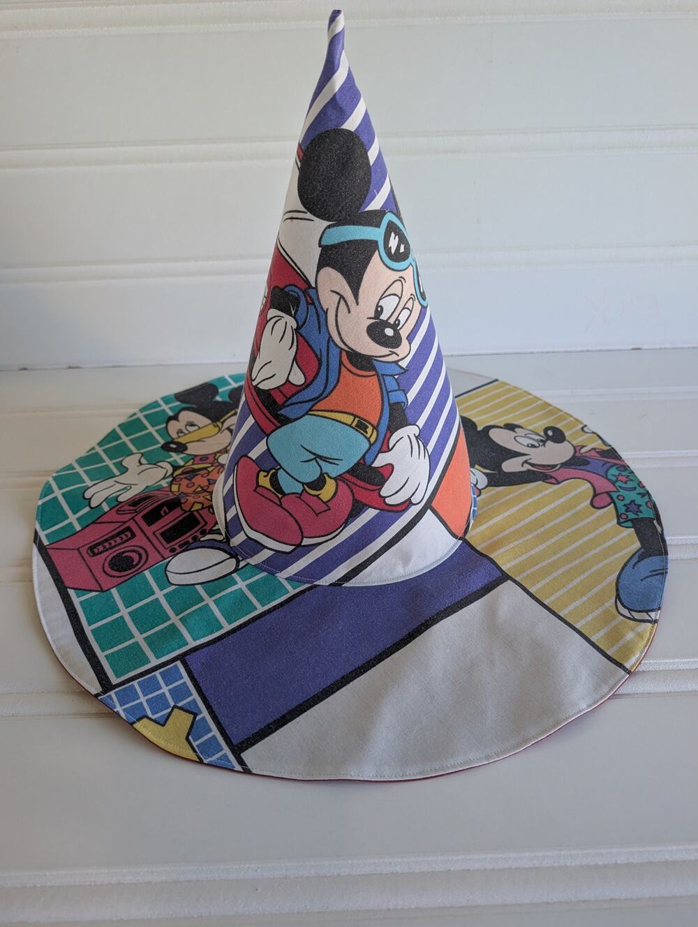 Handmade Mickey Mouse Whimsy Floppy Witch Hat - 1